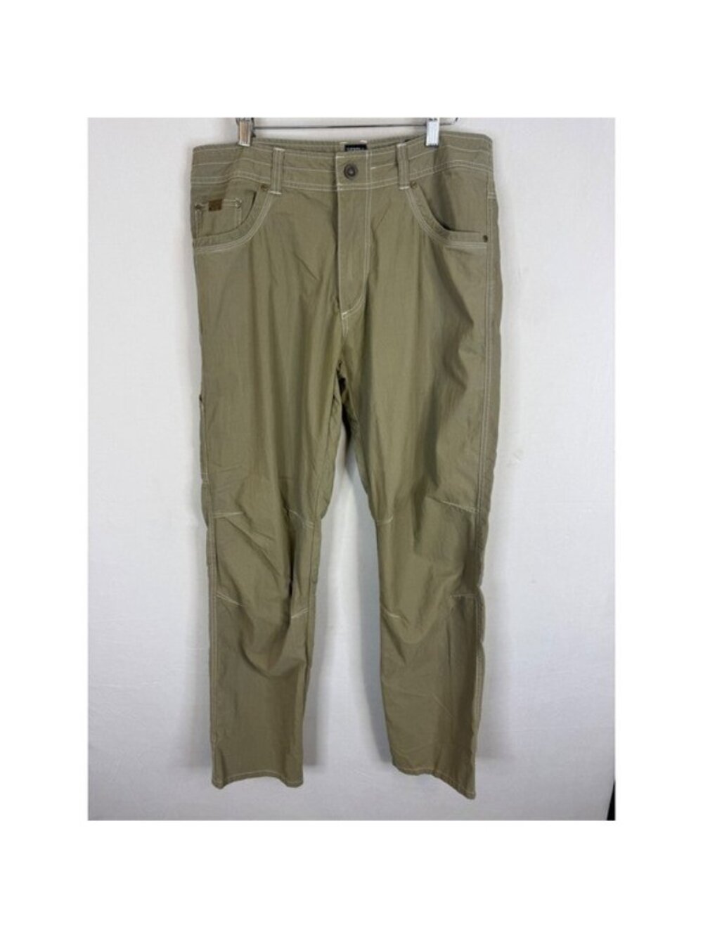 Kuhl Revolvr Mens Khaki Green Uberkuhl Quick Dry Hiking Pants 35x34
